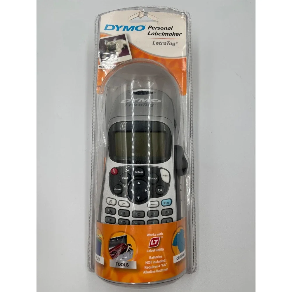 Dymo LetraTag Personal Labelmaker Handheld Silver Labeler New US-19752